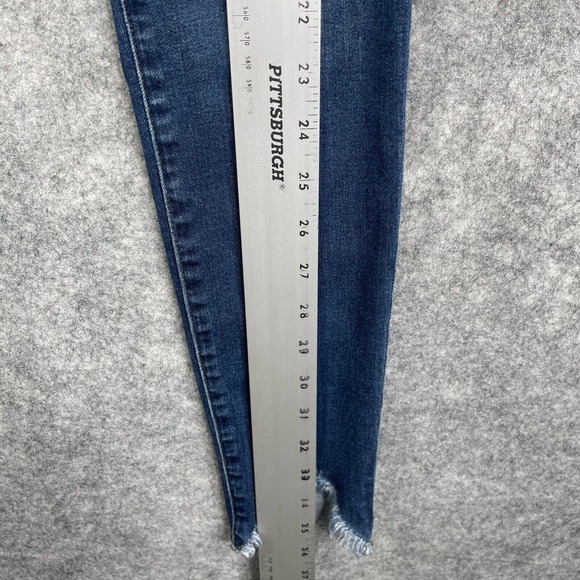 FRAME Denim Le High Skinny 26 Jeans Women's Blue Step Hem Stretch Medium - Picture 4 of 10